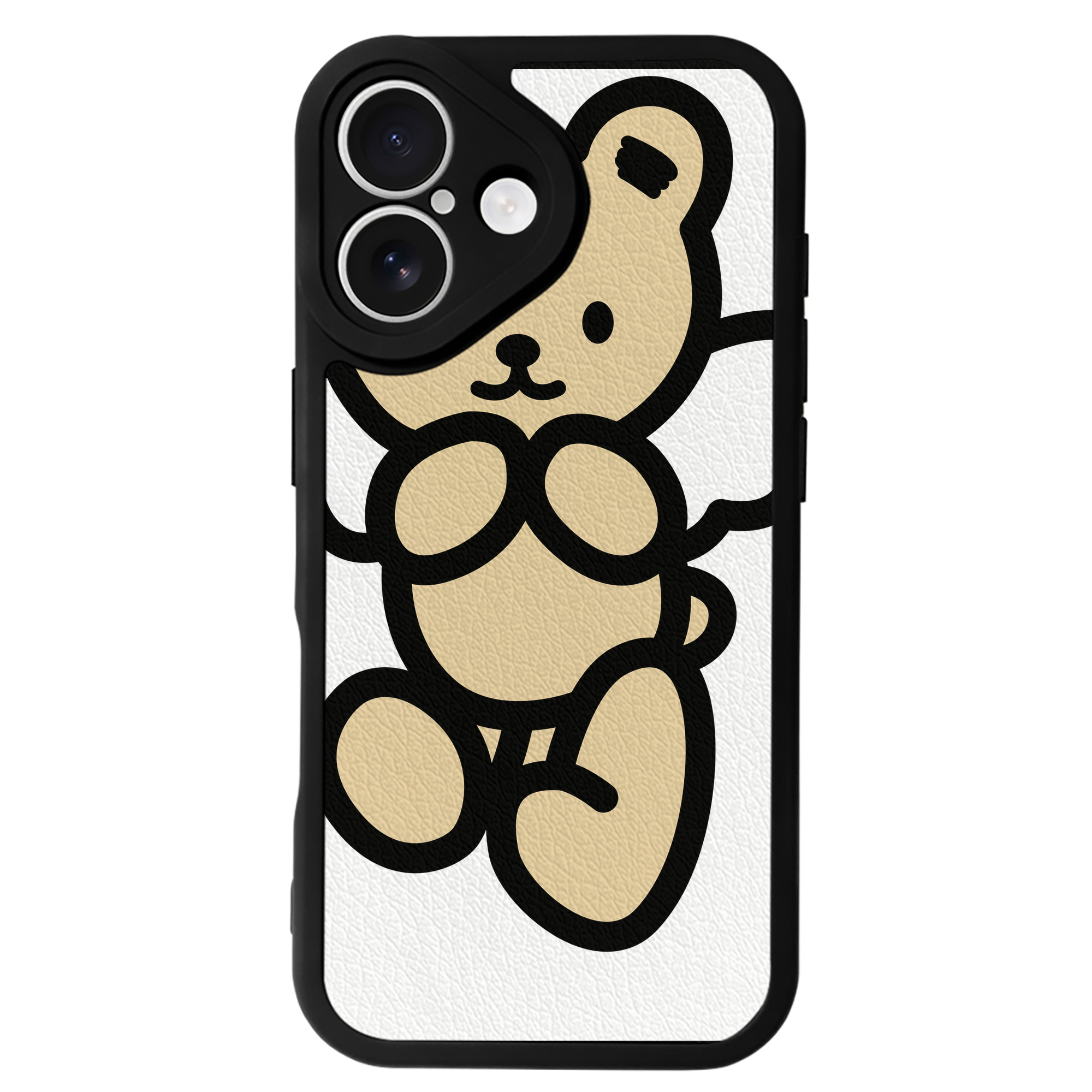 （画像用） Hello Kitty ハローキティ 【iPhone 16シリーズ対応】シリコンスマホケース（レザー調） 材質：シリコン